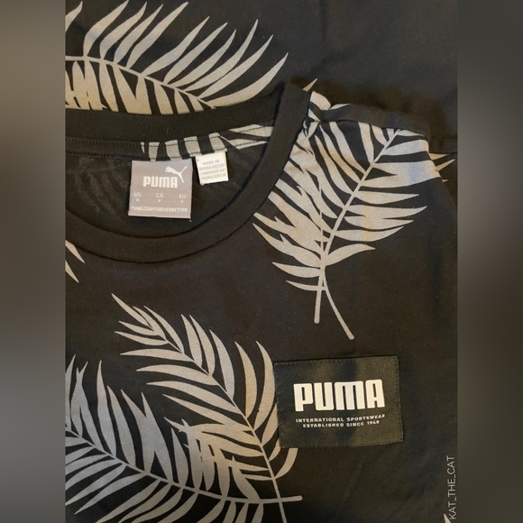 Puma Men's T-Shirt with Palm Leaves Design in Small - Picture 9 of 15